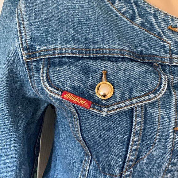 Vtg 80s Jordache denim jean jacket M - Picture 2 of 13